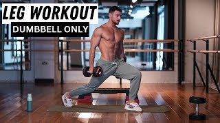 COMPLETE LEG WORKOUT  Dumbbells Only  Rowan Row [upl. by Nnadroj]