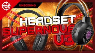 UNBOXING HEADSET GAMER TGT SUPERNOVA V3 [upl. by Kellyn727]