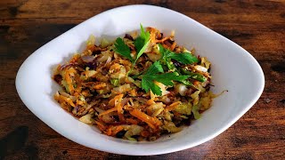 CARROT CABBAGE VARAI  Leckeres KarottenSpitzkohlRezept [upl. by Pettit480]