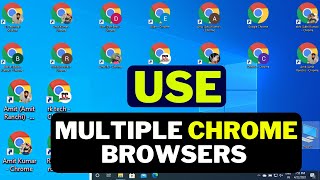 How to use multiple chrome browsers and multiple accounts on same time  google chromes on same pc [upl. by Evangelina333]