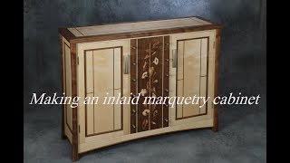 Marquetry cabinet building process [upl. by Einnal746]