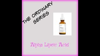 The Ordinary Alpha Lipoic Acid OVERNIGHT RESULTS’ [upl. by Nohsal]