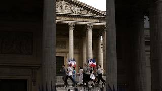 Olympic Flame Relay at the Pantheon • BTS [upl. by Anagrom]