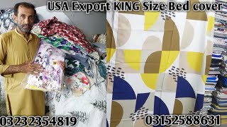 USA Export Quality King Size Bed cover  shorteviralvideo abdullahexportusaexportbedcover [upl. by Anitnemelc]