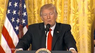 Trumps News Conference in Two Minutes [upl. by Atrice]