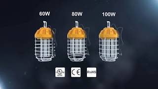 HTM High Output LED Drop Lights  Temporary Construction Lights [upl. by Orvah73]