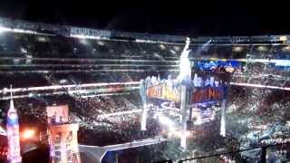 Wrestlemania 29 Attendance Announcement and Fireworks [upl. by Auqeenwahs]