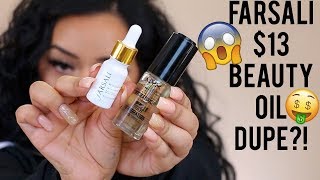 BATTLE OF THE BEAUTY OILS  FARSALI ROSE GOLD ELIXIR VS NYX HYDRATOUCH OIL PRIMER [upl. by Dalis]