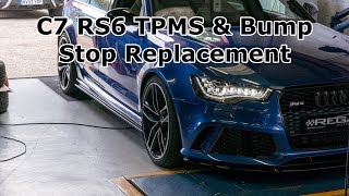 C7 RS6 Maintenance TPMS Replacement amp Bump Stop Replacement [upl. by Senskell53]