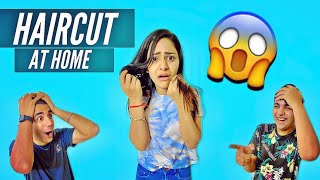 GIVING HAIRCUT TO MY BROTHER AND SISTER CHALLENGE  Rimorav Vlogs [upl. by Herrmann530]