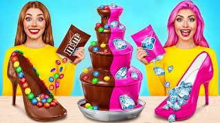 Défi De La Fontaine À Chocolat  Bataille de Nourriture par Multi DO Challenge [upl. by Aime]