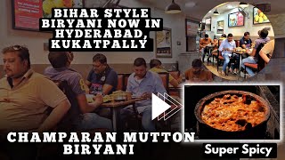 Famous Champaran Mutton biryani in Hyderabad  Super Spicy  Bihar style  Street Food India [upl. by Gregg]