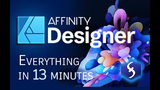 Affinity Designer  Tutorial for Beginners in 13 MINUTES  FULL GUIDE [upl. by Atsuj]