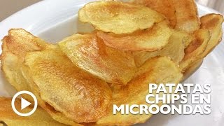 RECETA DE PATATAS CHIPS EN MICROONDAS [upl. by Litton]