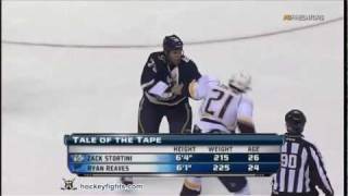 Zack Stortini vs Ryan Reaves Oct 8 2011 [upl. by Bengt362]