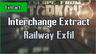 Railway Exfil  Interchange  PMC and Scav  Escape From Tarkov EFT Extract Guide for Beginners [upl. by Rici]