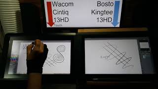 Wacom Cintiq 13HD vs Bosto Kingtee 13HD 3rd Gen [upl. by Augy]