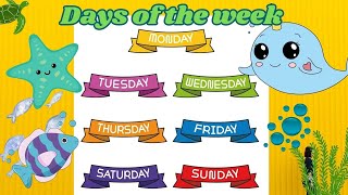 Seven Days Of Week  Days OF Week For Kids  Week Song  Learn Days Of Week [upl. by Robbins]