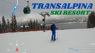 Transalpina Ski Resort  Coborâre pârtia principală  GoPro  4K  19122021 [upl. by Sedda]