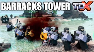 TDX BARRACKS Tower Review  ROBLOX [upl. by Natascha549]