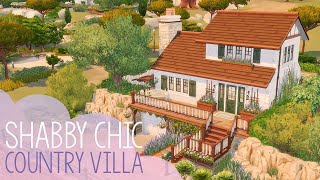 Shabby Chic Country Villa  The Sims 4 Stop Motion Build  NoCC [upl. by Kennett]