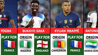 AFRICAN ORIGIN FOOTBALL PLAYERS PLAYING FOR EUROPEAN COUNTRIES [upl. by Su306]