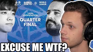 MUSIC PRODUCER reacts to DICE 🇰🇷 vs ROBIN 🇫🇷  GBB 2023 WORLD LEAGUE  Quarterfinal [upl. by Oimetra]