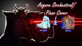 Undertale  Bergentrückung amp Asgore  Orchestral  Piano Cover Christmas Special with BlueTarouX [upl. by Nanreh523]