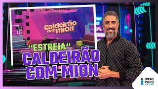 ESTREIA NA GLOBO NOVO VISUAL DE CALDEIRÃO COM MION estreia [upl. by Bessie]