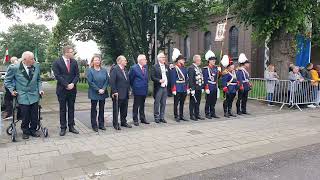 Schützenfest in Grevenbroich Kapellen  Oberstparade am 262024  BSV KapellenErft [upl. by Surdna521]