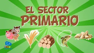 EL SECTOR PRIMARIO El trabajo y su clasificación  Vídeos Educativos para niños [upl. by Murvyn778]