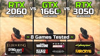 RTX 2060 vs GTX 1660 Ti vs RTX 3050  A Real Battle🔥 [upl. by Eilatan]