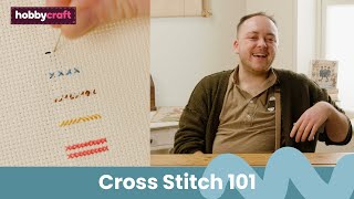 Cross Stitch for Beginners  Get Started in Cross Stitch  Hobbycraft [upl. by Attoynek]