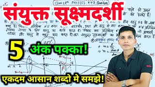 संयुक्त सूक्ष्मदर्शी  Compound microscope class 12  Sanyukt sukshmadarshi class 12th physics [upl. by Dnaltruoc]