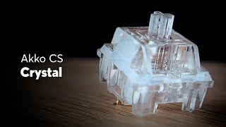 Ultimate Akko CS Crystal Switch Sound Test and Review [upl. by Paz]