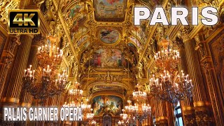 Palais Garnier Tour  August 2021  Inside Paris Opéra Garnier 4K [upl. by Pass]