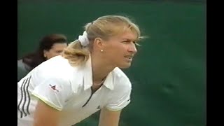 Steffi GrafJohn McEnroe vs Vanessa MengaEyal Ran Wimbledon 1999 R2 [upl. by Hoy]