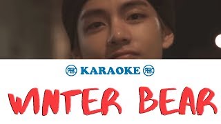 Winter Bear  BTS  V   karaoke instrumental [upl. by Irreg340]