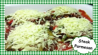 How to Make Steak Parmesan  Cube Steak Parmigiana Recipe [upl. by Sirovaj273]