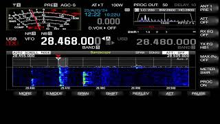 VR2XLQ Hong Kong qso banda 10 metri 28 468 Mhz SSB RTX Kenwood TS 890s PST 1524VC [upl. by Korie]