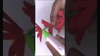 Flower Making448 Paper Crafts For School diy paperpetals artandcraft flowerpaper art [upl. by Crescin]