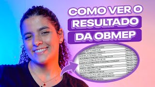 Como ver resultado OBMEP [upl. by Aivizt]