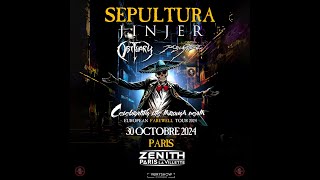 sepultura  Le Zénith Paris  La Villette Paris 19eMercredi 30 Octobre 2024 [upl. by Nelehyram865]