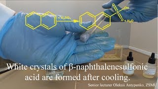 Sulfonation of naphthalene [upl. by Nirtak]