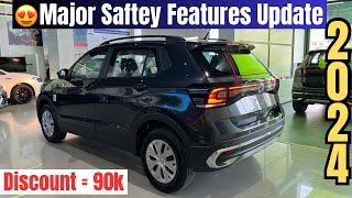 Volkswagen Taigun Comfortline base model❤️2024 Discount amp Safety Feature Update✅Detailed Review [upl. by Anirbys201]