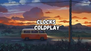 Coldplay  Clocks  Lyrics Video [upl. by Attenwahs]