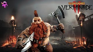 Warhammer Vermintide 2 Dwarf Slayer Gameplay  Stormfiend Boss Nurgle and Skaven [upl. by Nalak]