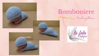 Tutorial amigurumi bimbo che gattona [upl. by Eneluj]