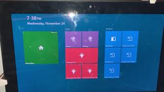 Windows RT Tablet Running Tileboard HomeAssistant with Alerts [upl. by Stelmach]