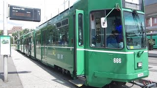 BâleBasel Croisements tramway  Bahnhof SBBSNCF Gare [upl. by Ellison]